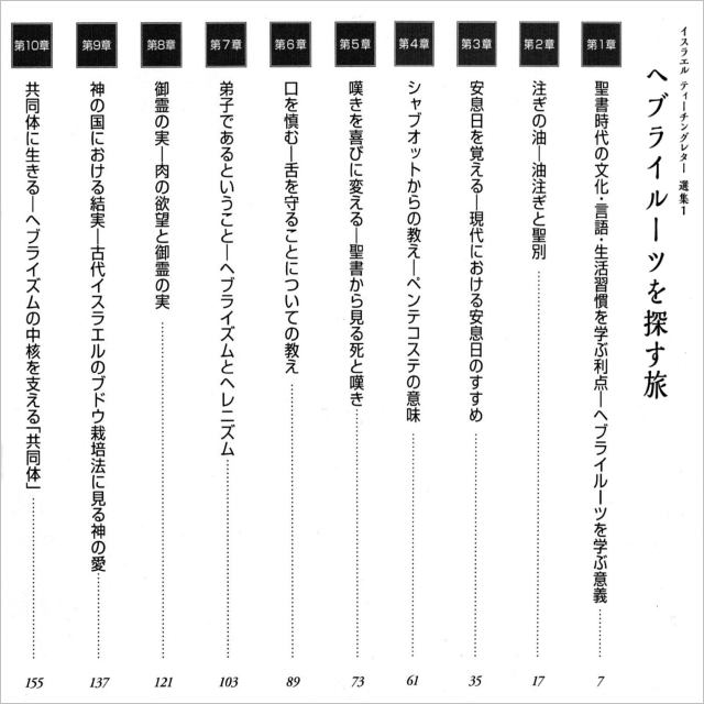 ヘブライルーツを探す旅／目次